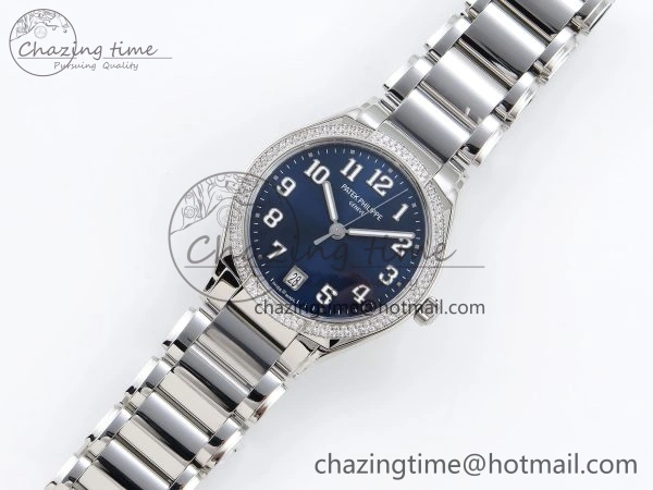 Twenty~4 7300 1200A SS PPF 1:1 Best Edition Blue Dial on SS Bracelet A324 Super Clone