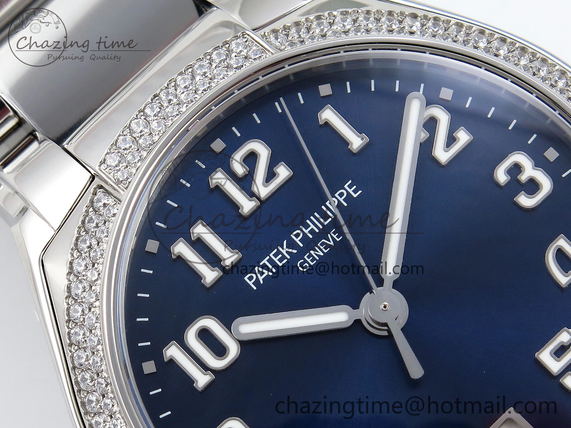 Twenty~4 7300 1200A SS PPF 1:1 Best Edition Blue Dial on SS Bracelet A324 Super Clone