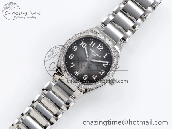 Twenty~4 7300 1200A SS PPF 1:1 Best Edition Gray Dial on SS Bracelet A324 Super Clone