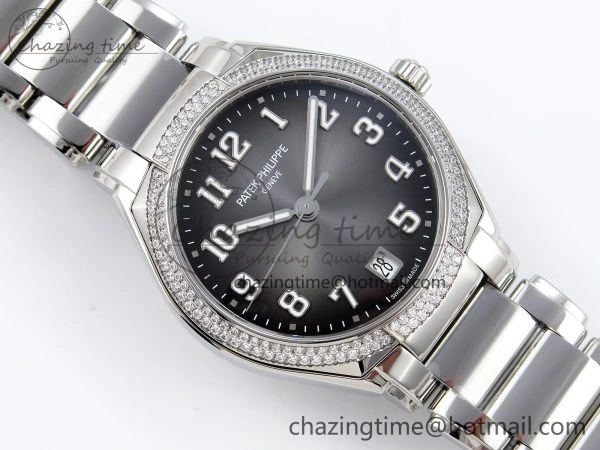Twenty~4 7300 1200A SS PPF 1:1 Best Edition Gray Dial on SS Bracelet A324 Super Clone