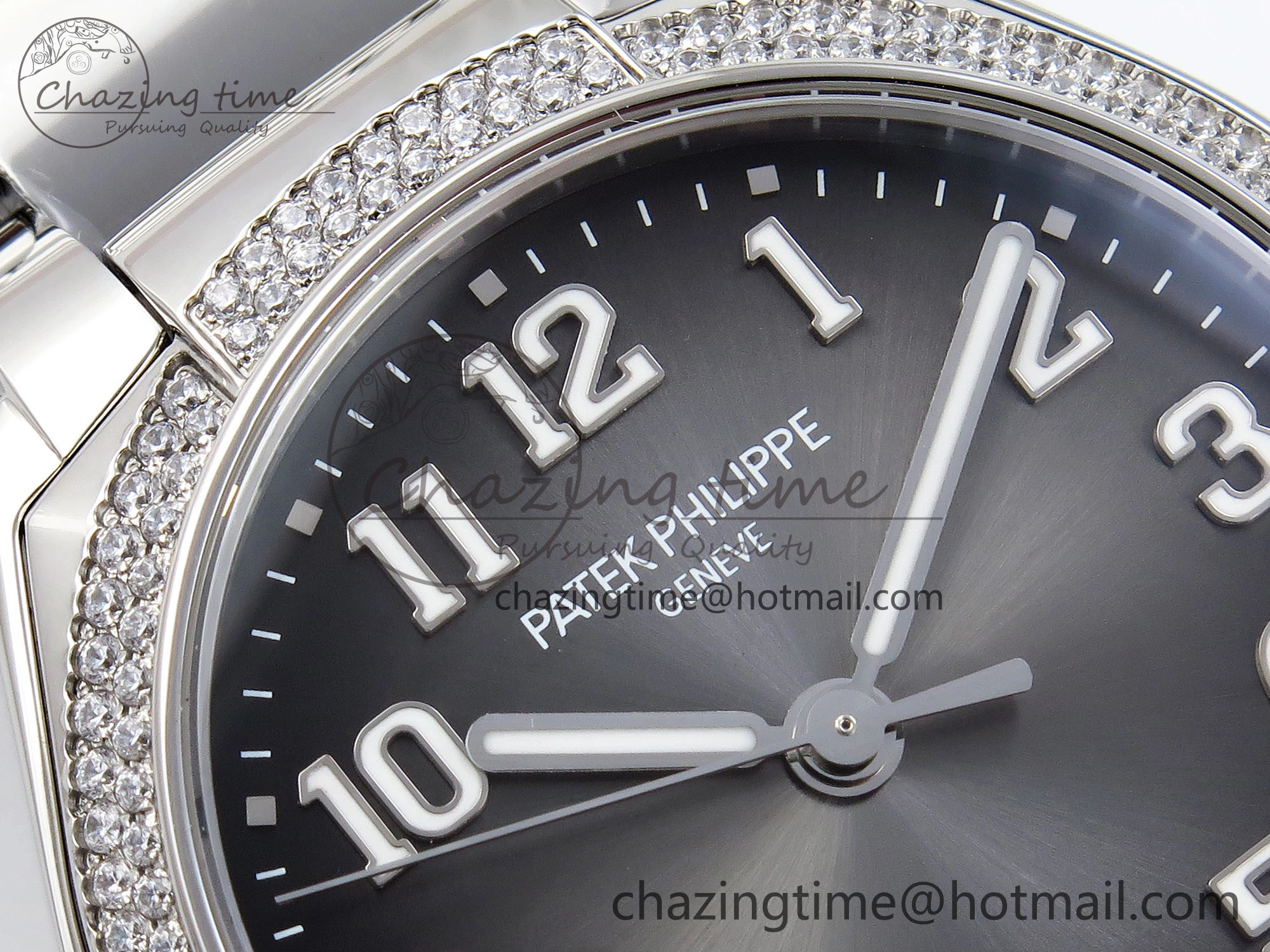Twenty~4 7300 1200A SS PPF 1:1 Best Edition Gray Dial on SS Bracelet A324 Super Clone