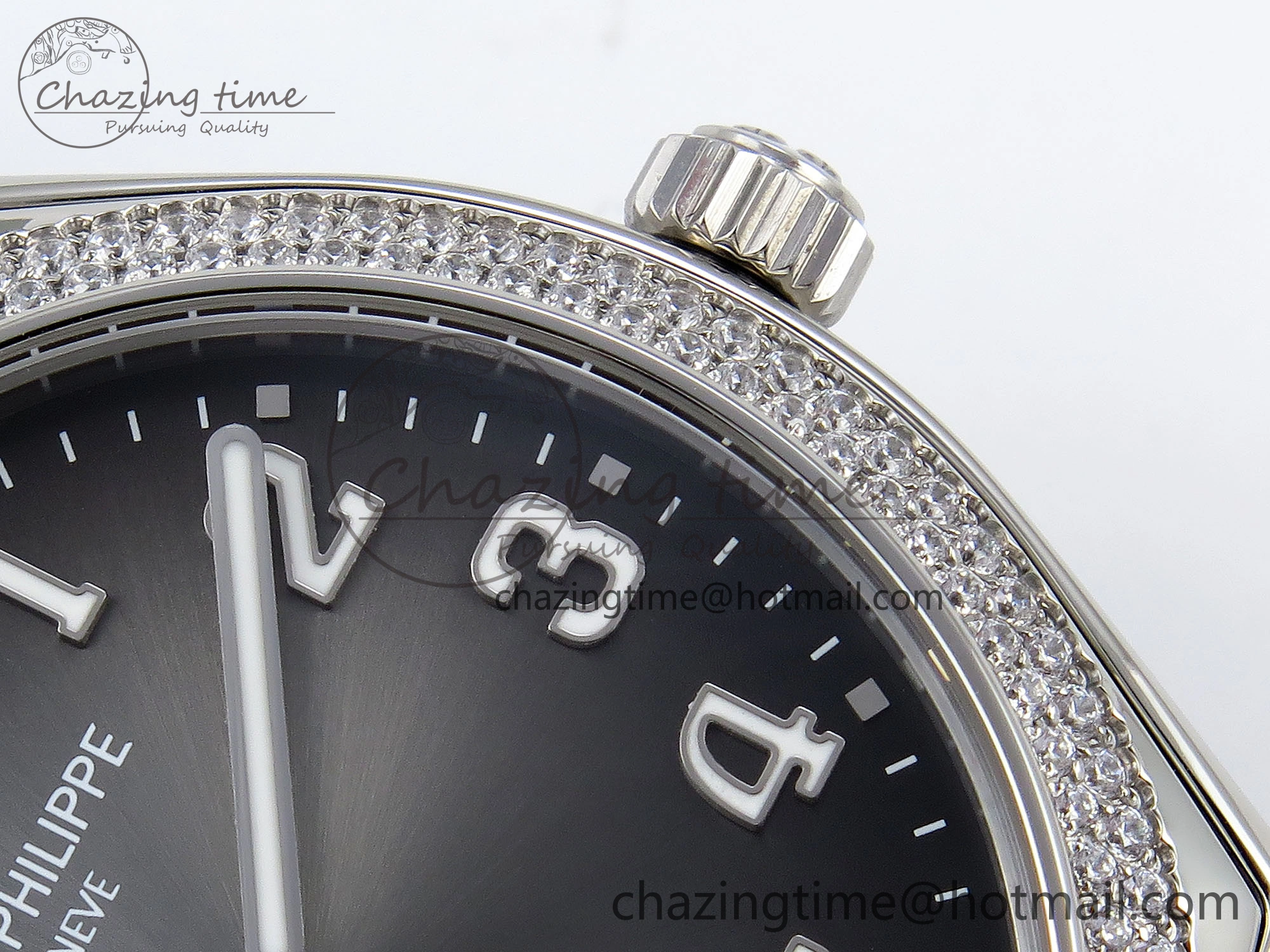 Twenty~4 7300 1200A SS PPF 1:1 Best Edition Gray Dial on SS Bracelet A324 Super Clone