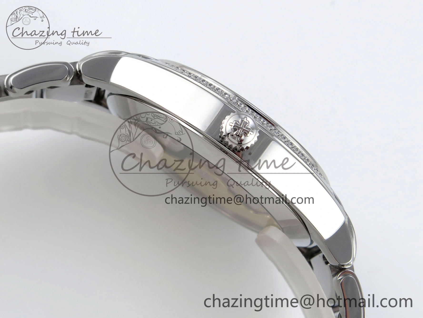 Twenty~4 7300 1200A SS PPF 1:1 Best Edition Gray Dial on SS Bracelet A324 Super Clone
