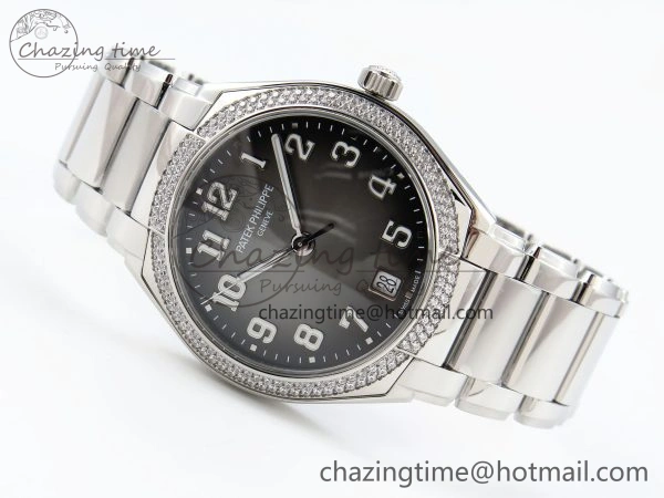 Twenty~4 7300 1200A SS PPF 1:1 Best Edition Gray Dial on SS Bracelet A324 Super Clone