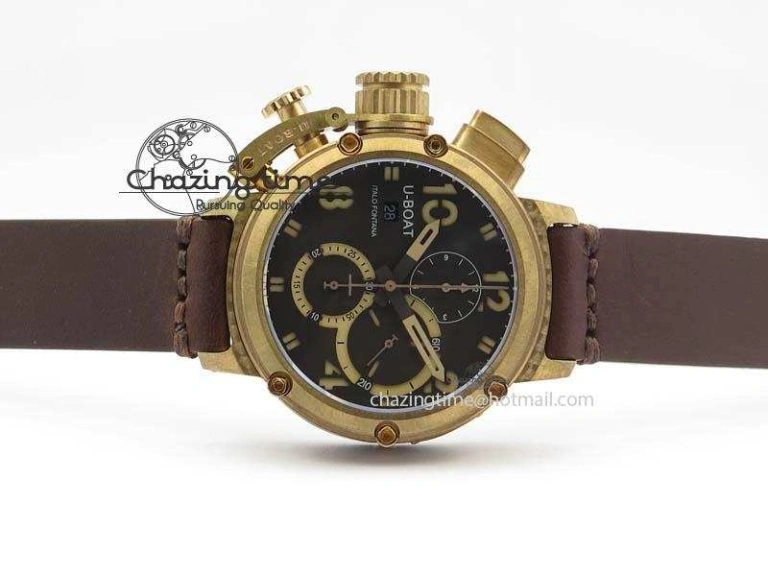 U-51 Chimera Bronzo 1:1 Best Edition Brown Dial On Brown Leather Strap A7750