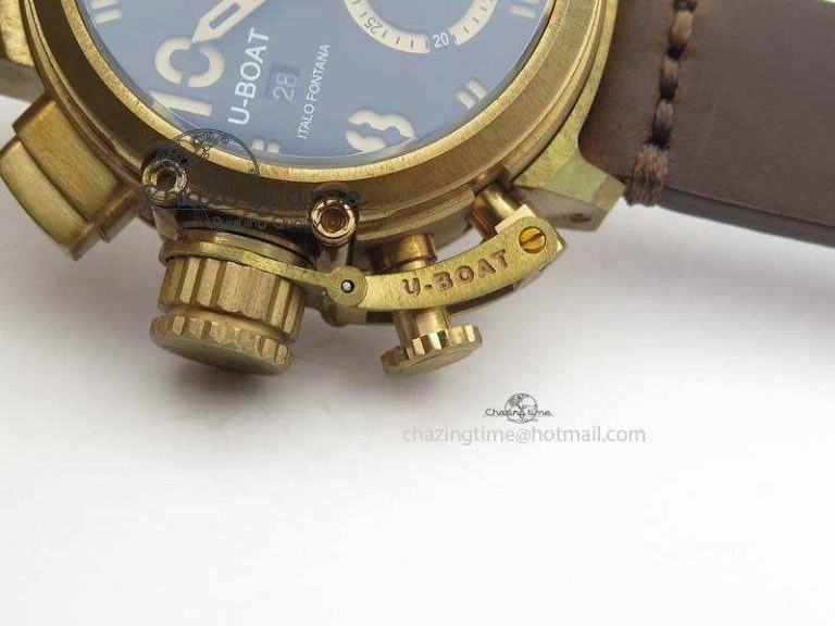 U-51 Chimera Bronzo 1:1 Best Edition Brown Dial On Brown Leather Strap A7750