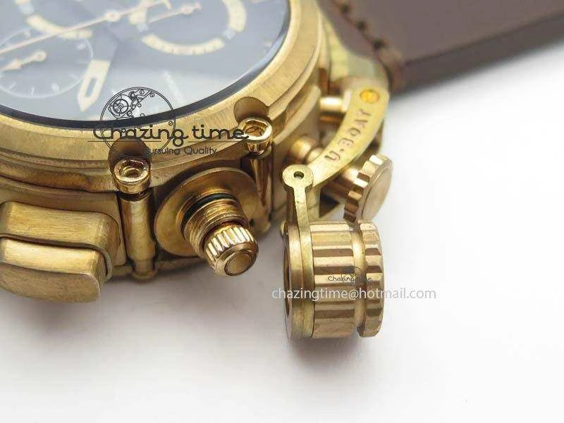 U-51 Chimera Bronzo 1:1 Best Edition Brown Dial On Brown Leather Strap A7750
