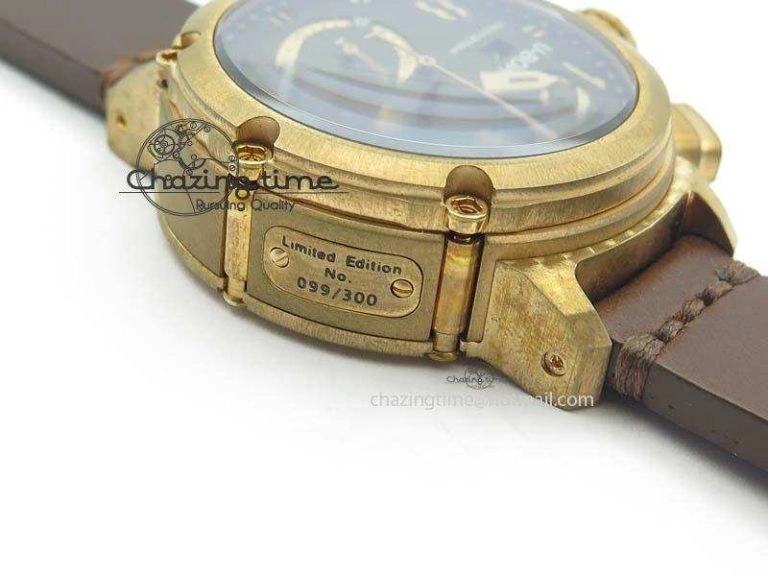 U-51 Chimera Bronzo 1:1 Best Edition Brown Dial On Brown Leather Strap A7750
