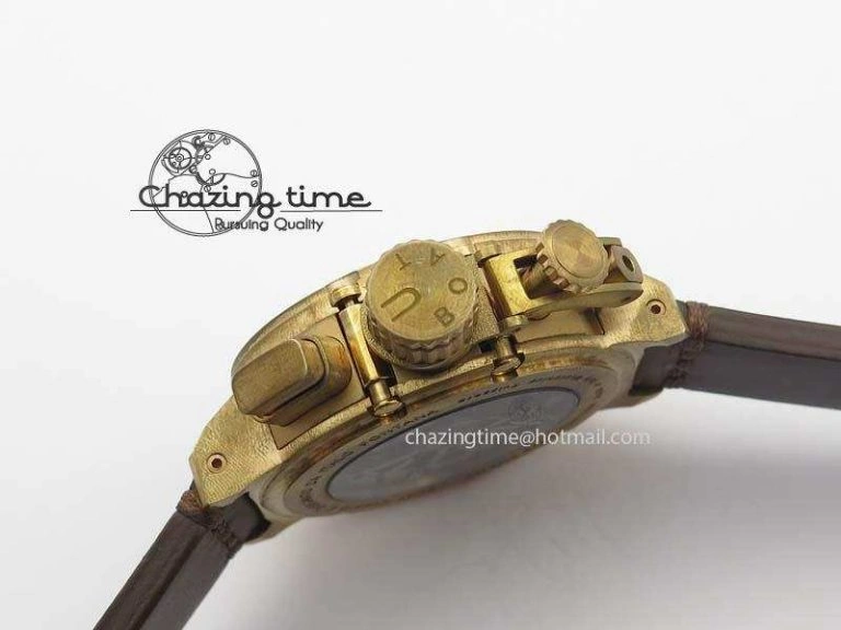 U-51 Chimera Bronzo 1:1 Best Edition Brown Dial On Brown Leather Strap A7750