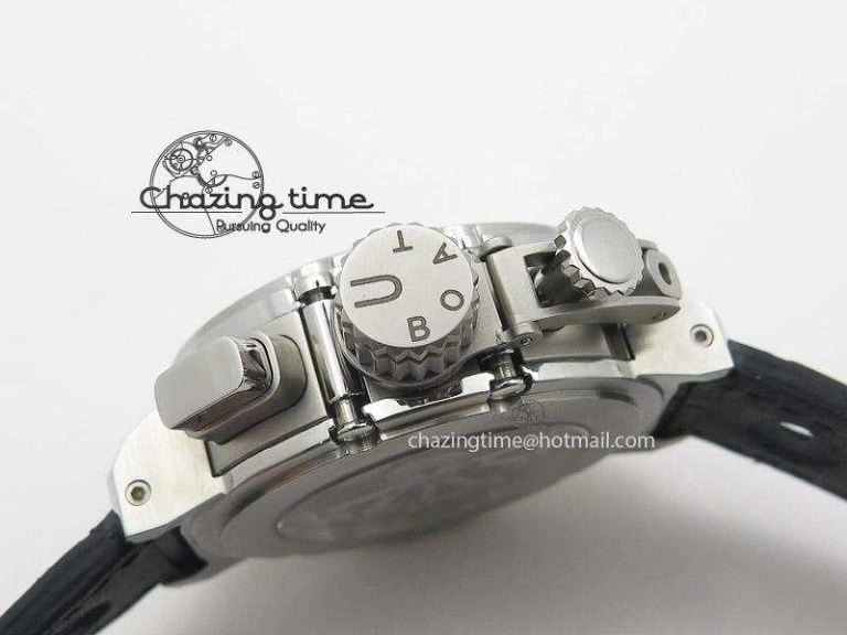 U-51 Chimera Watch Limited Edition Black Dial on Black Leather Strap A7750