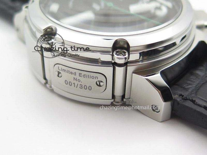 U-51 Chimera Watch Limited Edition Black Dial on Black Leather Strap A7750