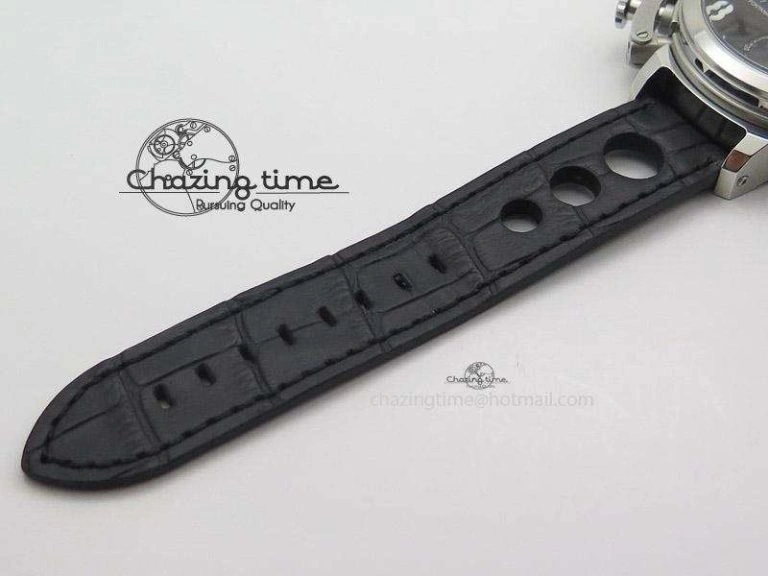 U-51 Chimera Watch Limited Edition Black Dial on Black Leather Strap A7750