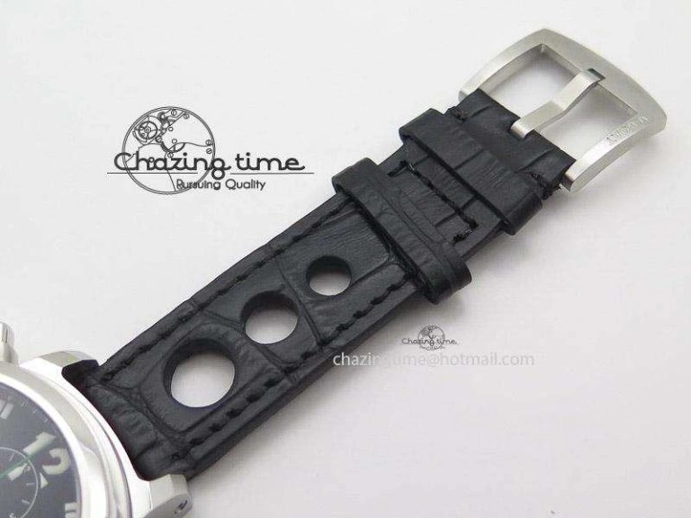 U-51 Chimera Watch Limited Edition Black Dial on Black Leather Strap A7750