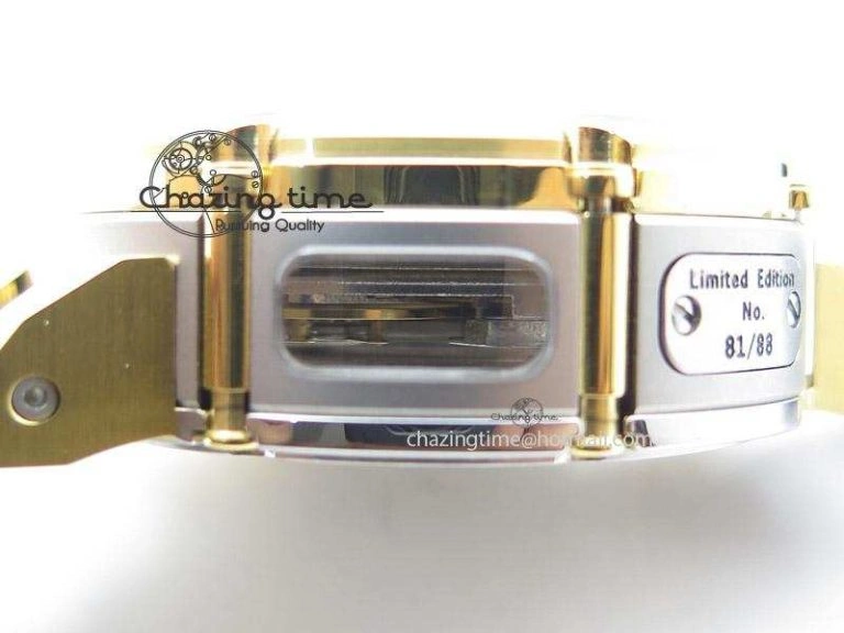 U-51 Chimera Watch Limited Edition SS YG Black Dial on Black Leather Strap A7750