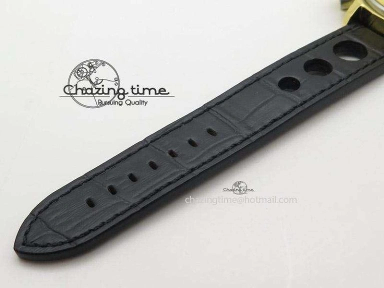 U-51 Chimera Watch Limited Edition SS YG Black Dial on Black Leather Strap A7750