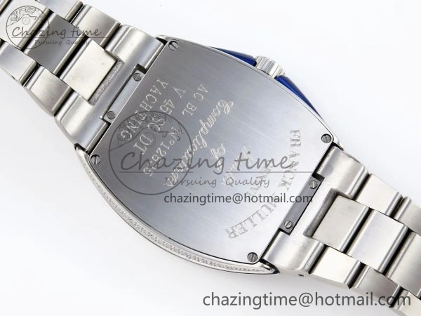 VANGUARD SS BLUE FULL DIAMONDS ABF BEST EDITION DIAMONDS BLUE DIAL ON DIAMONDS BRACELET A2824