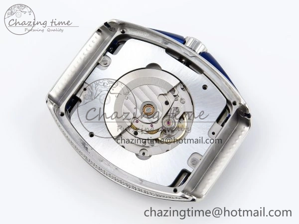 VANGUARD SS BLUE FULL DIAMONDS ABF BEST EDITION DIAMONDS BLUE DIAL ON DIAMONDS BRACELET A2824