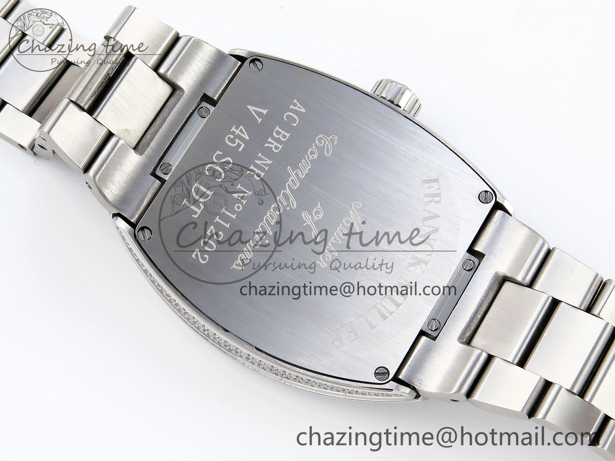 VANGUARD SS FULL DIAMONDS ABF BEST EDITION DIAMONDS BLUE DIAL ON DIAMONDS BRACELET A2824