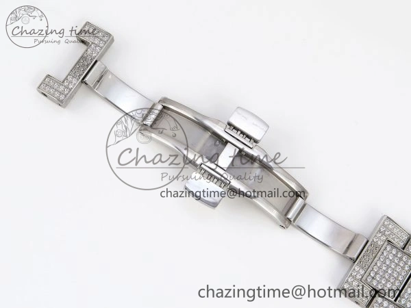 VANGUARD SS FULL DIAMONDS ABF BEST EDITION DIAMONDS WHITE DIAL ON DIAMONDS BRACELET A2824