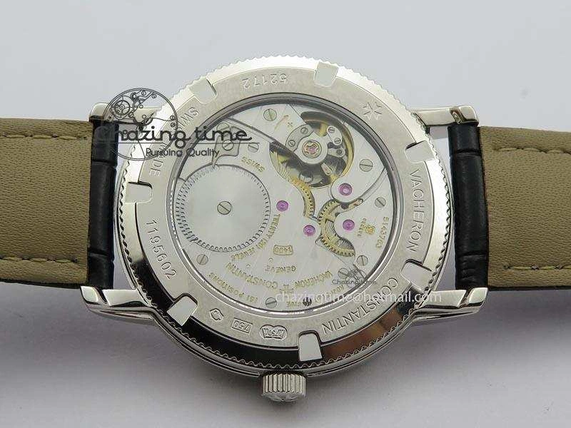 VC Sec@6 SS UT Best Edition Gray Dial Sticks Markers On Black Leather Strap