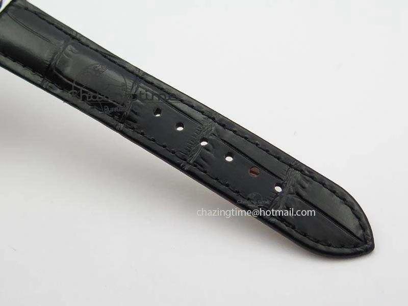 VC Sec@6 SS UT Best Edition Gray Dial Sticks Markers On Black Leather Strap