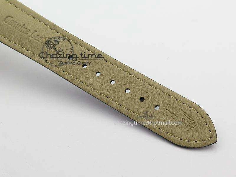 VC Sec@6 SS UT Best Edition Gray Dial Sticks Markers On Black Leather Strap