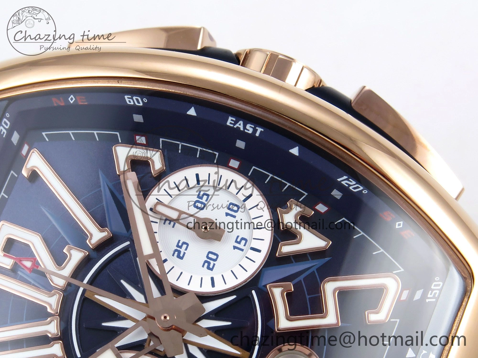 Vanguard Chrono RG ABF 1:1 Best Edition Blue Dial on Blue Nylon Strap A7750