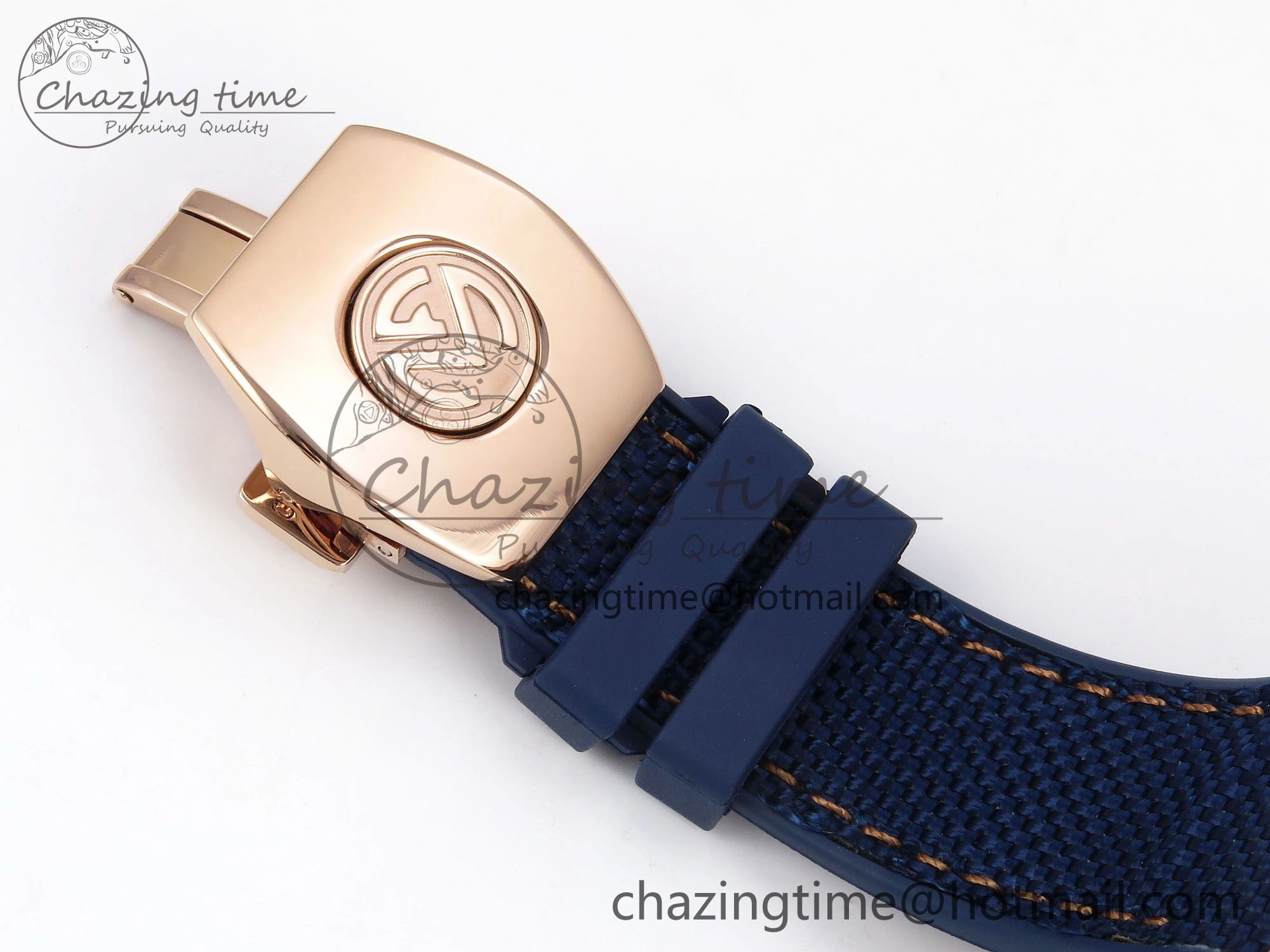Vanguard Chrono RG ABF 1:1 Best Edition Blue Dial on Blue Nylon Strap A7750