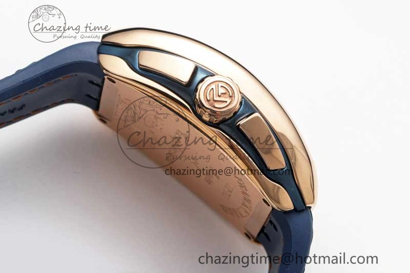 Vanguard Chrono RG ABF 1:1 Best Edition Blue Textured Dial on Blue Nylon Strap A7750