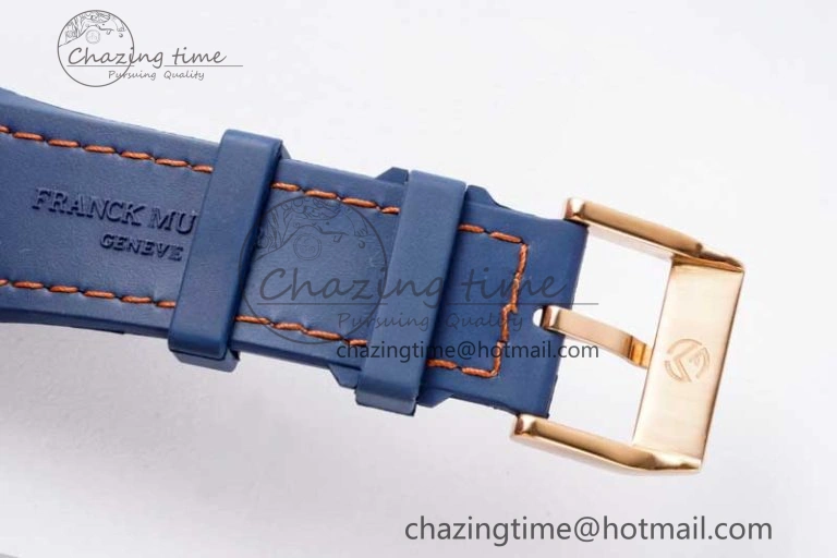 Vanguard Chrono RG ABF 1:1 Best Edition Diamonds Bezel Blue Textured Dial on Blue Nylon Strap A7750