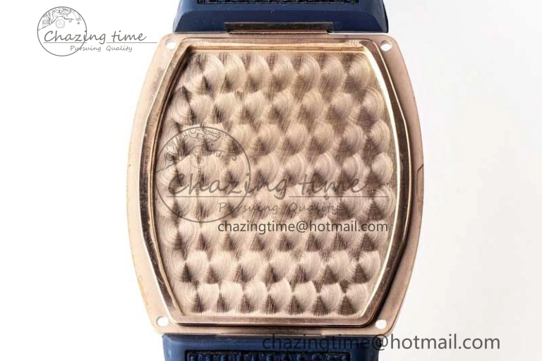 Vanguard Chrono RG ABF 1:1 Best Edition Diamonds Bezel Blue Textured Dial on Blue Nylon Strap A7750