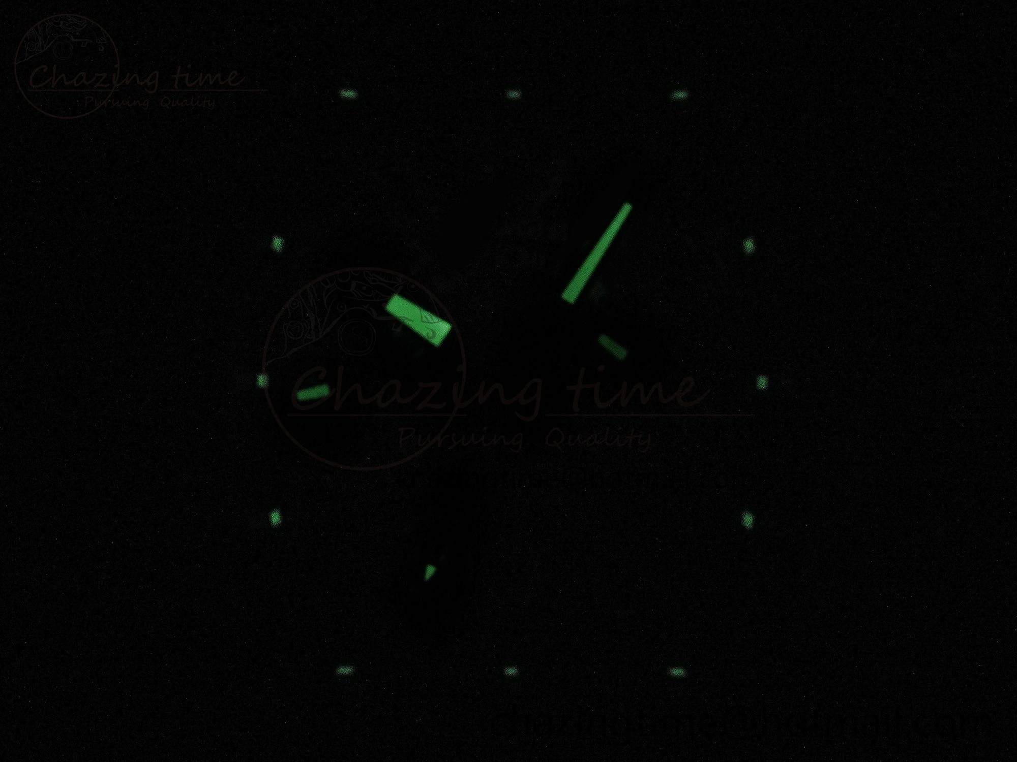 Vanguard Chrono RG Diamonds ABF 1:1 Best Edition Black Dial on Black Leather Strap A7750