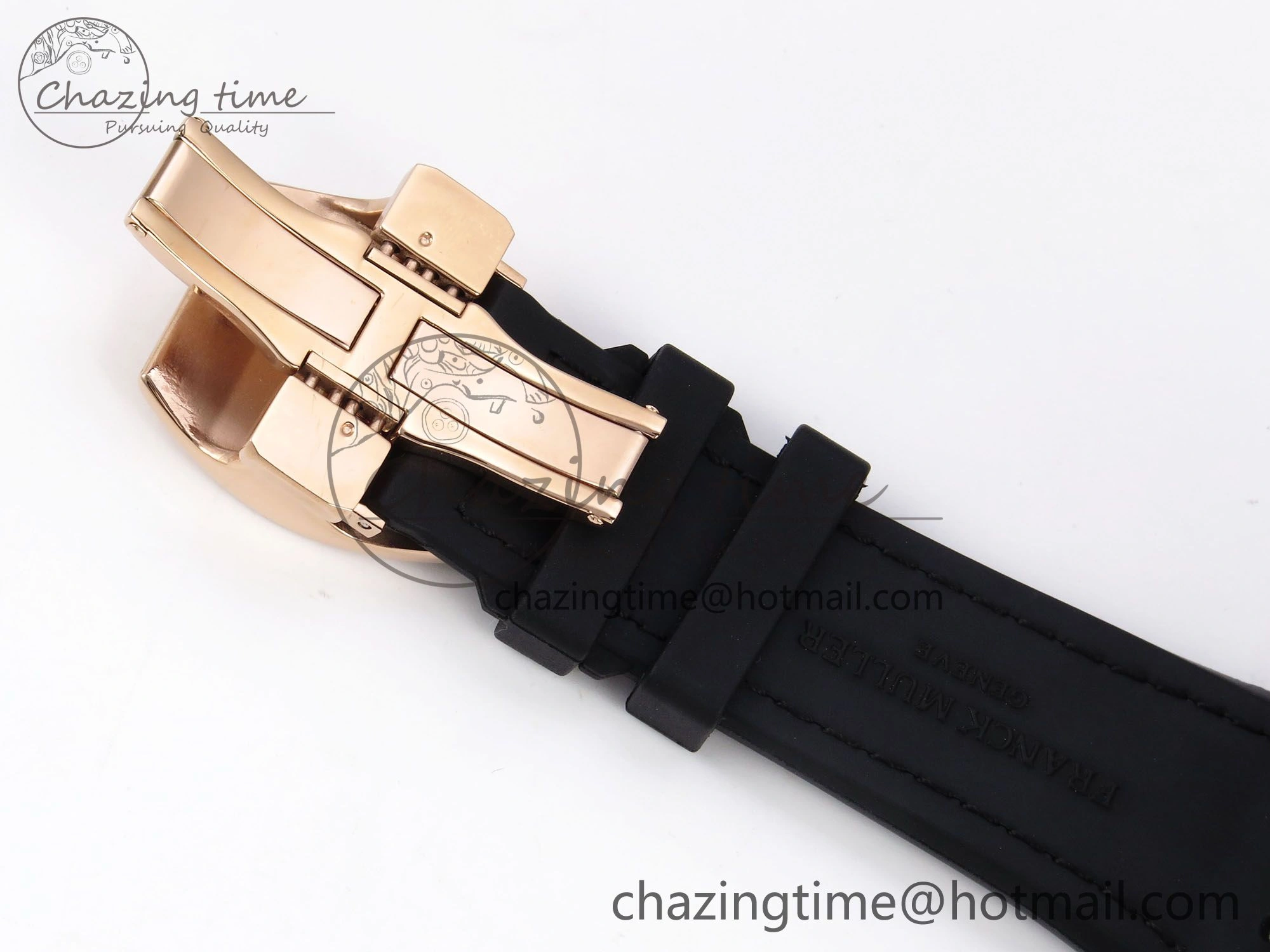 Vanguard Chrono RG Diamonds ABF 1:1 Best Edition Black Dial on Black Leather Strap A7750