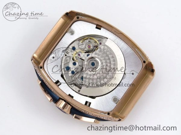 Vanguard Chrono RG Diamonds ABF 1:1 Best Edition Blue Dial on Blue Nylon Strap A7750