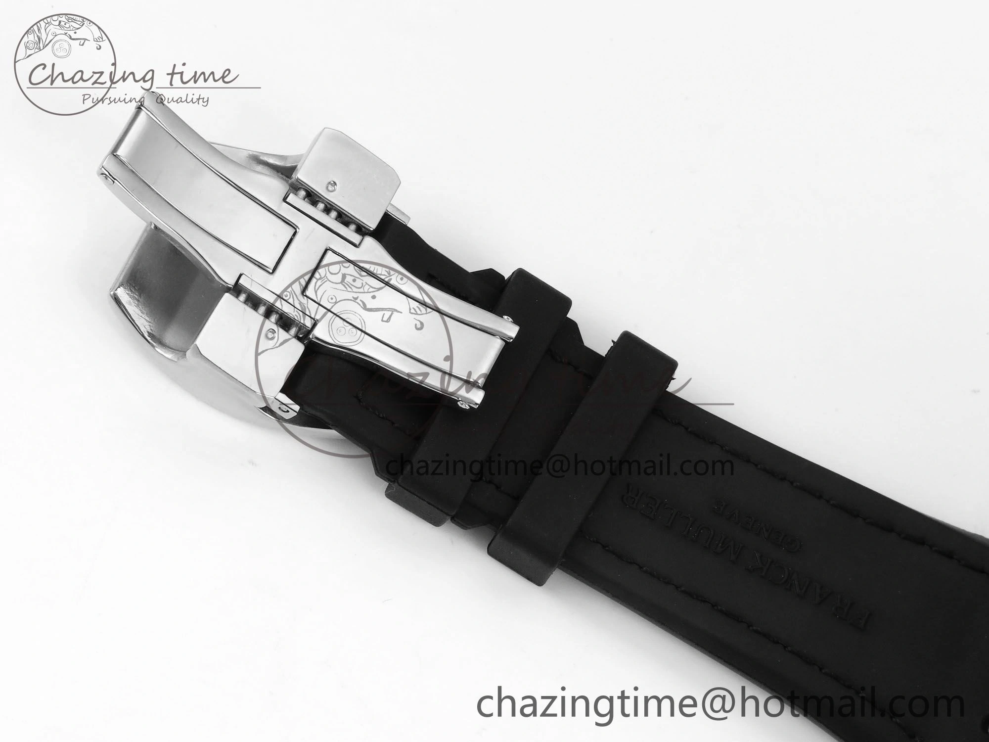Vanguard Chrono SS ABF 1:1 Best Edition Black Dial on Black Leather Strap A7750