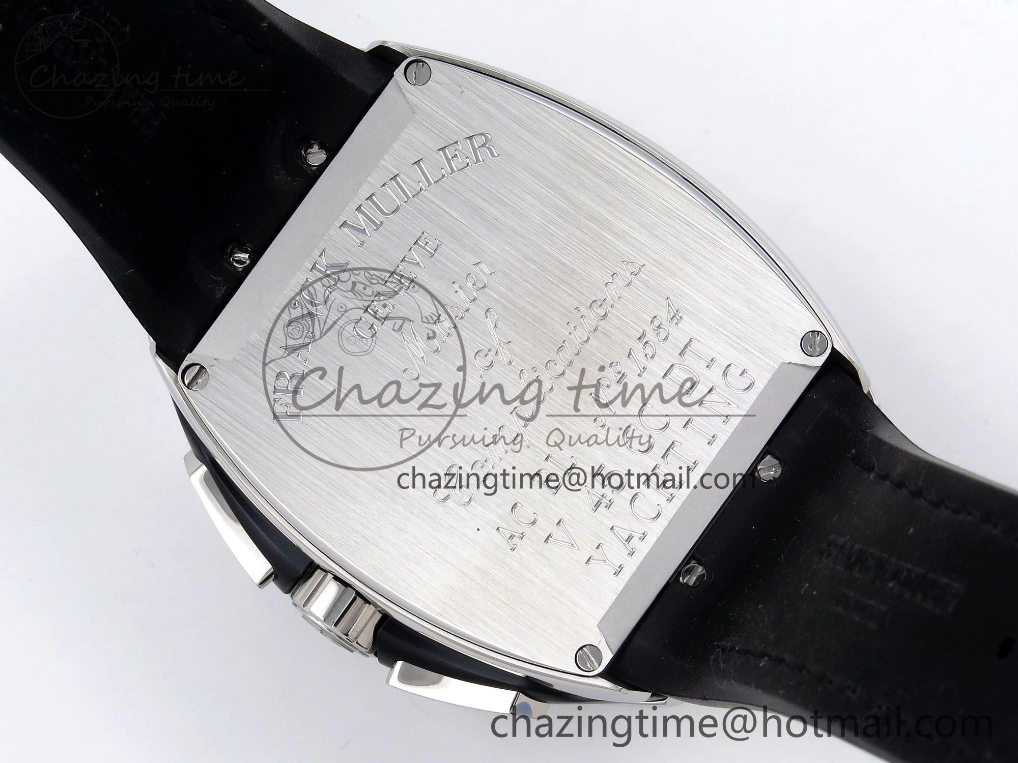 Vanguard Chrono SS ABF 1:1 Best Edition Black Dial on Black Leather Strap A7750