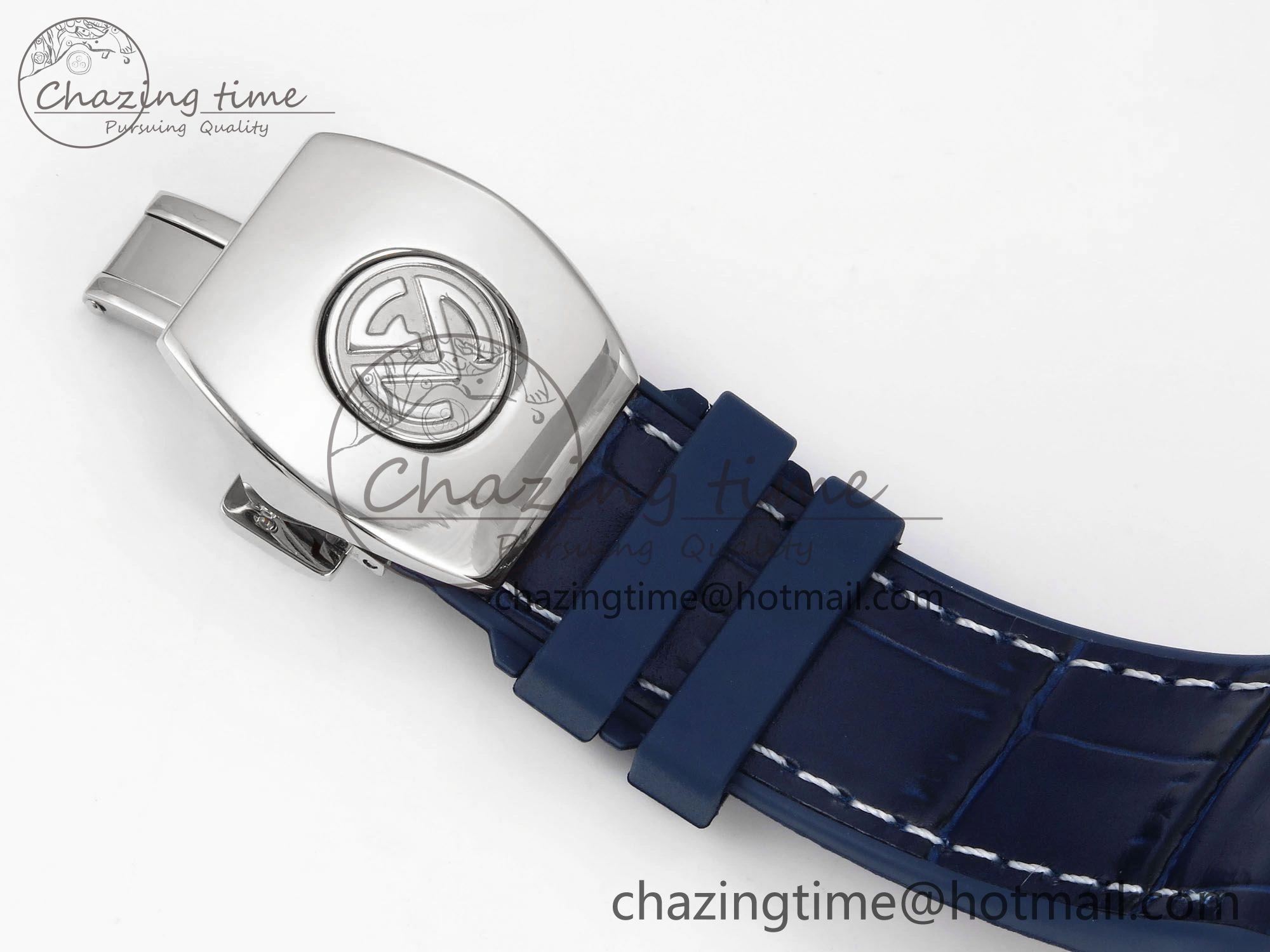 Vanguard Chrono SS ABF 1:1 Best Edition Blue Dial Full Diamonds on Blue Nylon Strap A7750