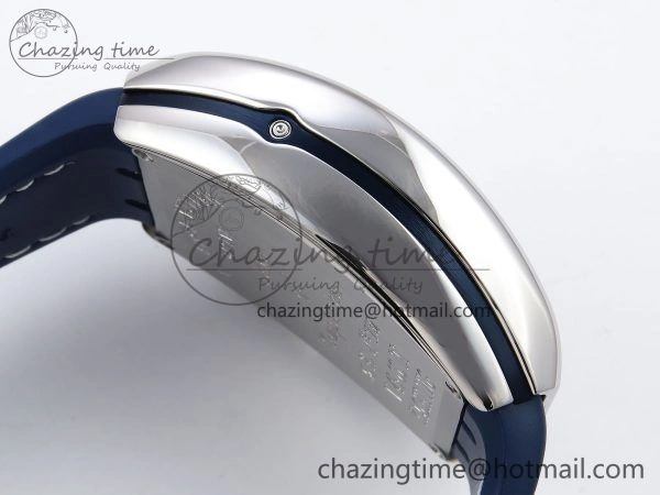 Vanguard Chrono SS ABF 1:1 Best Edition Blue Dial on Blue Leather Strap A7750