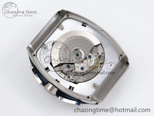 Vanguard Chrono SS ABF 1:1 Best Edition Blue Dial on Blue Leather Strap A7750