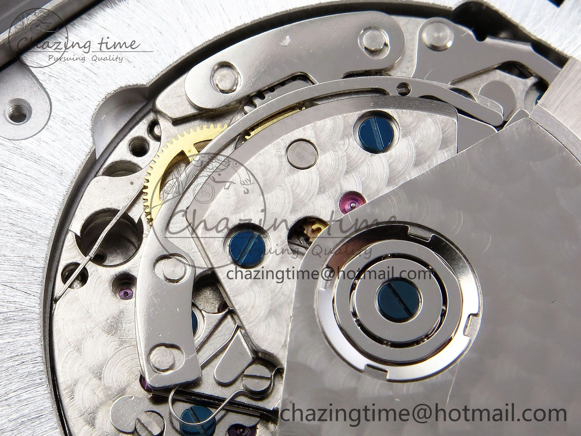 Vanguard Chrono SS ABF 1:1 Best Edition Blue Dial on Blue Leather Strap A7750