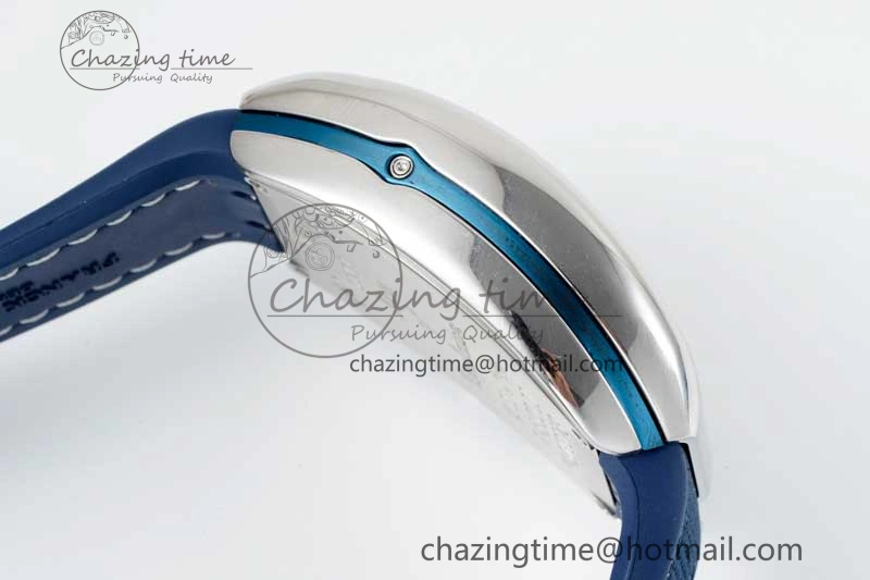 Vanguard Chrono SS ABF 1:1 Best Edition Blue Textured Dial on Blue Nylon Strap A7750