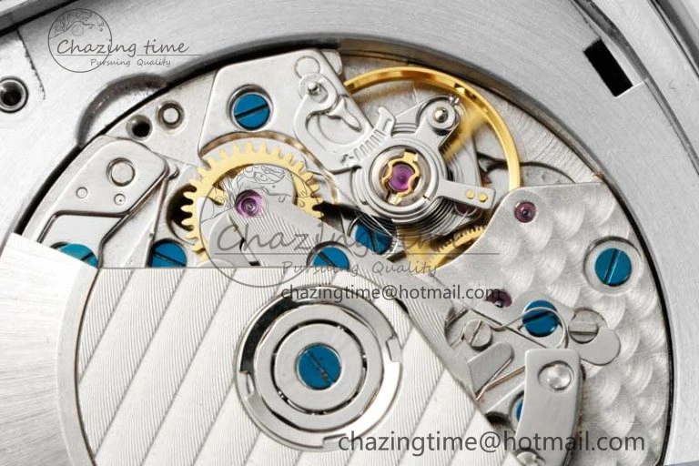Vanguard Chrono SS ABF 1:1 Best Edition Blue Textured Dial on Blue Nylon Strap A7750