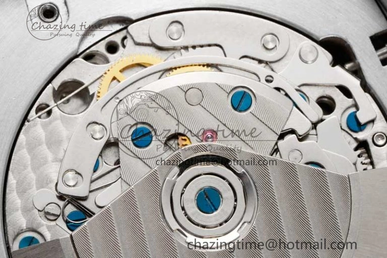 Vanguard Chrono SS ABF 1:1 Best Edition Blue Textured Dial on Blue Nylon Strap A7750