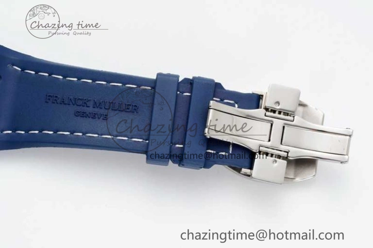 Vanguard Chrono SS ABF 1:1 Best Edition Blue Textured Dial on Blue Nylon Strap A7750