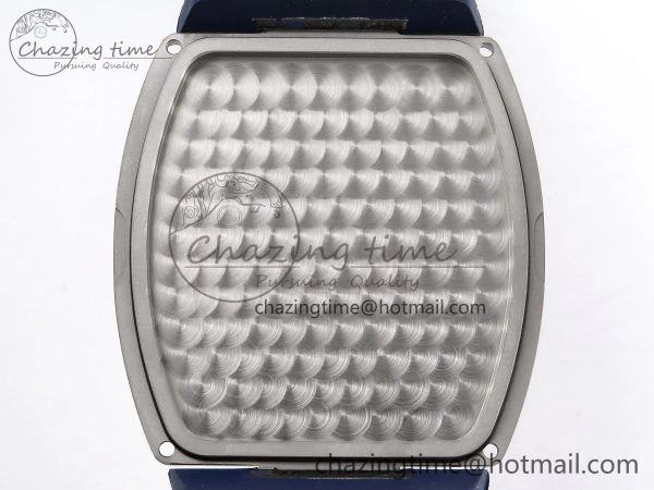 Vanguard Chrono SS Diamonds ABF 1:1 Best Edition Blue Textured Dial on Blue Leather Strap A7750