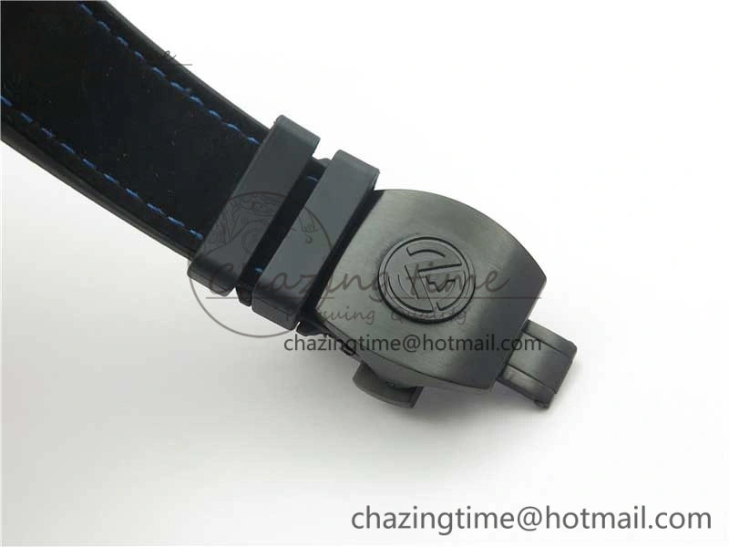 Vanguard Racing Carbon TWF Best Edition Blue Skeleton Dial on Black Rubber Strap NH35A