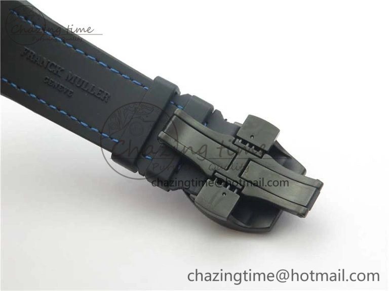 Vanguard Racing Carbon TWF Best Edition Blue Skeleton Dial on Black Rubber Strap NH35A