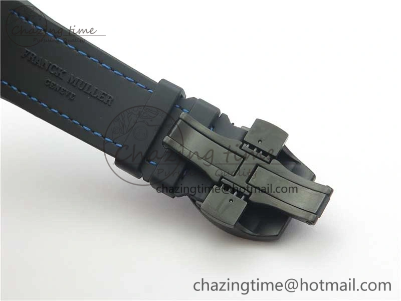 Vanguard Racing Carbon TWF Best Edition Blue Skeleton Dial on Black Rubber Strap NH35A