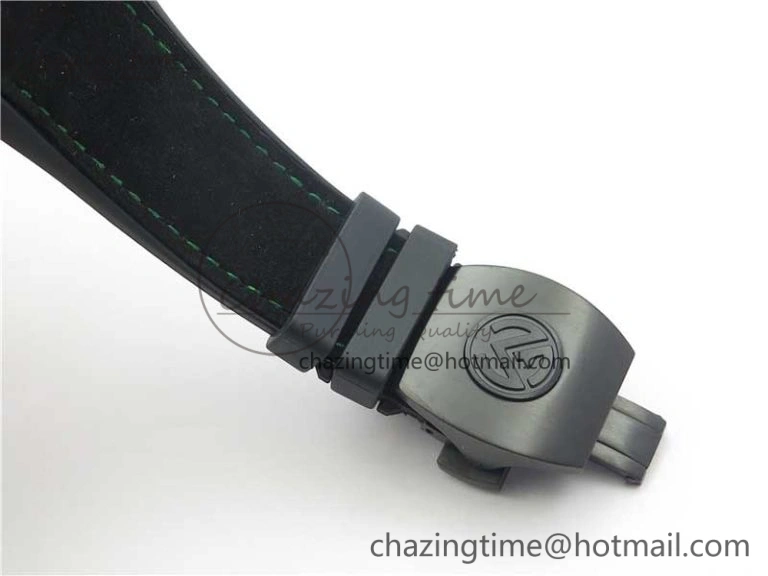 Vanguard Racing Carbon TWF Best Edition Green Skeleton Dial on Black Rubber Strap NH35A