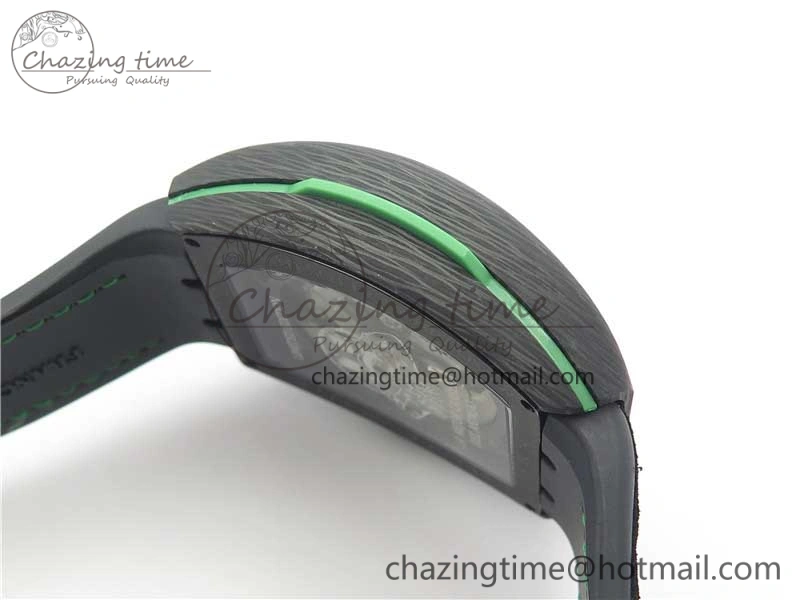 Vanguard Racing Carbon TWF Best Edition Green Skeleton Dial on Black Rubber Strap NH35A